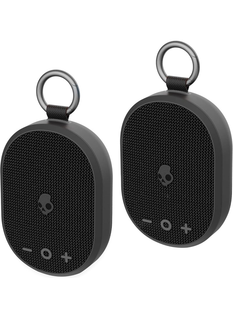 Skullcandy Kilo Wireless Bluetooth Speaker Bundle - (2) IPX7 Waterproof Mini Bluetooth Speakers with 24 Hour Battery, Downward Firing Passive Radiators, and True Wireless Pairing - With Pouch - Image 1